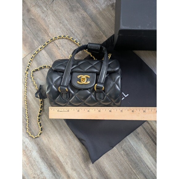NIB Chanel Makeup Black Crossbody Bag GWP Novelty VIP Gift with Purchase NEW - Picture 3 of 6